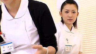 Insatiable Japanese nurses taking advantage of meat sticks