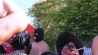 Ezada Sinn - Strap-On Gang-Bang By The Pool