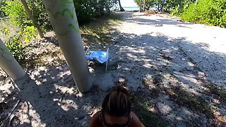 Big tittied MILF seductress rammed doggystyle outdoors