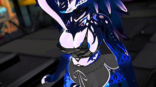 Lewd Furry MILF Expands Ass and Tits at the Gym - Fansly