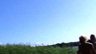 Wild college girls fucking outdoors