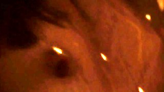 Brunette s Sensual Belly Show