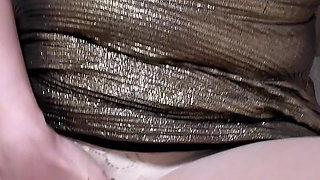 Pantyhose Skirt Bottom- Slow Stockings Removal to Full Naked Exposure