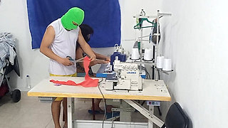 A Seamstress Has a Sensual Adventure with Her Co-worker