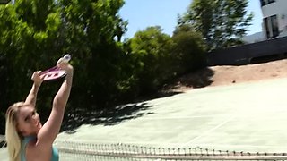 AJ Applegate - Cute blonde loves get cum on her asshole