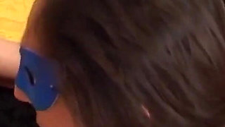 Hot Sexy Masked MILF with Hairy Pussy Fucked and Cummed in Mouth by Monster Cock Amateur