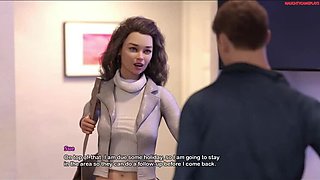 Busty MILF Landlady Uses Her Big Tits to Masturbate His Huge Cock - Animated 3D Hentai