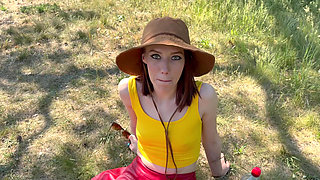 Russian Wife Indy Lix Takes BBC in the Forest
