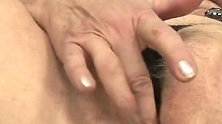 Horny Blonde Granny Katalina Undresses Herslef & Stuffs Her Asshole