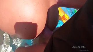 Alexandra Wett Public Pool Fuck - Hotel Pool Anal & Blowjob MILF Compilation