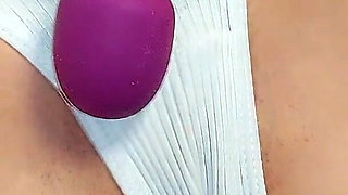 Powerful Vibrator Makes Her Pussy Flow Furiously with Moisture From the Vagina