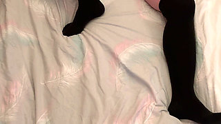 Lonely AltGirl quietly masturbates in the room