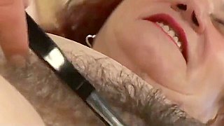 FFF=099 Hairdresser Fucks Grannys Hairy Pussy