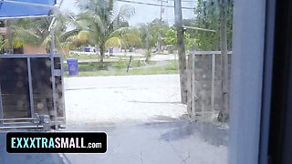 Stellar teen kristy may moans in gusto like a horny skeeter as she gets her tight cooch nailed - exxxtra small