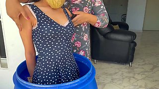 SELFGAGS - Barby Luna Tied Up During Claustrophobia Therapy