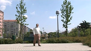 Innocent stepfather caresses involve in a hard fuck