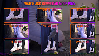 Aggressive Stomping Cock and Balls Wearing my Dirty Snow Boots