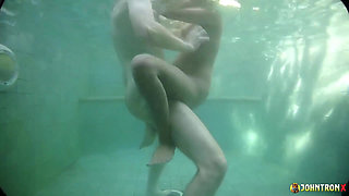 Johntronx - Fucking a Redhead Asian Babe in the Pool