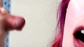 My Boyfriend and I Use Your Mouth Strap-on, Cock Sucking Training