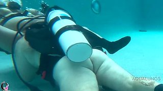 Big Tits Latina Teacher Fucks Student Underwater in Pool Sex