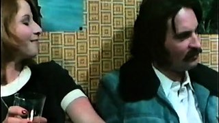 Vintage group sex with two brunettes