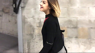 Risky Sloppy Car Horny Blowjob