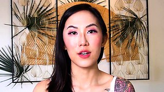 Hot brunette gives you a nice close up masturbation
