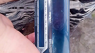 Summer training. Sex toys. Pumping dick.