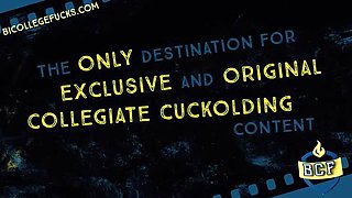 College Bi Threesome - Brittany & Luke Suck Brayden's Big Cock Before Hardcore Sex