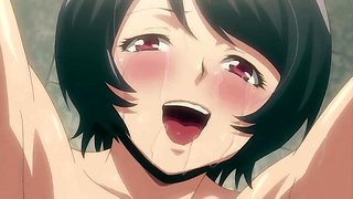 Hot nerdy girl in a swimsuit gets fucked doggystyle by her boyfriend who thrusts his cock in her tight ass - hentai