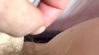 One Hair Heaven as a Single Pube Gets Caught Around My Clit Piercing