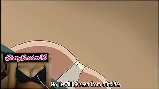 Hentai Anime - Girl Masturbates And Swallows Neighbors Cock With Her Hairy Pussy