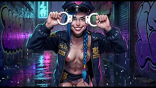Jinx Nude Oiled Compilation Different Outfits and Poses Arcane Hentai