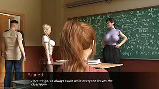 Milf female Teacher fucking Student ( futa ) , 3D anime game player