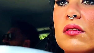Italian Girl Ass Fucked and Slapped and Spat in the Trunk of the Car!