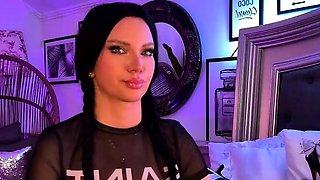 Chubby Brunette Big Boobs Dildo Masturbation