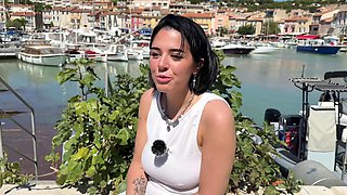 Brunette Rose, 20-Year-Old Lille Vet Student in Outdoor Casting