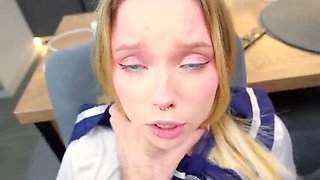 Naughty Step-Sis Gets My Cum on Her Big Ass - NNN Part 2 Blowjob & Creampie