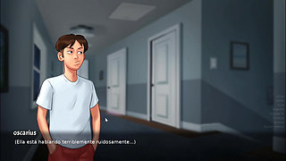 My Stepmom Gets Horny In The Car And Grabs My Penis - Summertime Saga