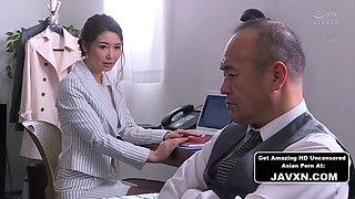 Classy Japanese MILF At The Office