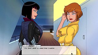 Wild facefuck adventure in something unlimited with big boob superheroines