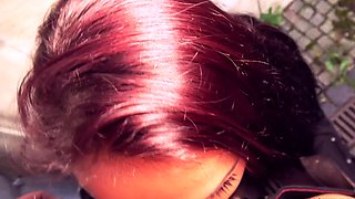 Blonde girl pov blowjob and cumshot