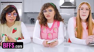 Best friends - best friends book pub meeting share their obscene thoughts that makes them horny