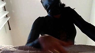 Milf endures a rough 10-minute face fuck with a big cock and