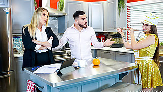 Be Quiet! if You're Going to Blow Something, Use Your Stepdad's Cock, Not a Flute