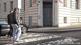 Cuckold Eats Pussy as His Wife Ally Style Takes a Black Bone