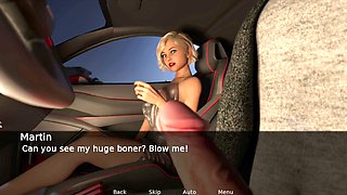 Sexy wifey gets pounded outdoors on the car by her boss Martin