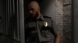 Fresh TRANSSEXUAL inmate anal invasion banged by crazy warden