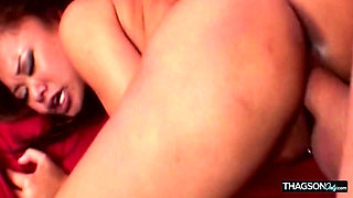 Big Cock Stretches Mature Babe's Tight Ass Wide Open