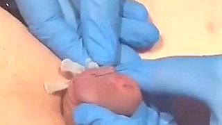 Lots of Spit with Bondage and Some Needle CBT